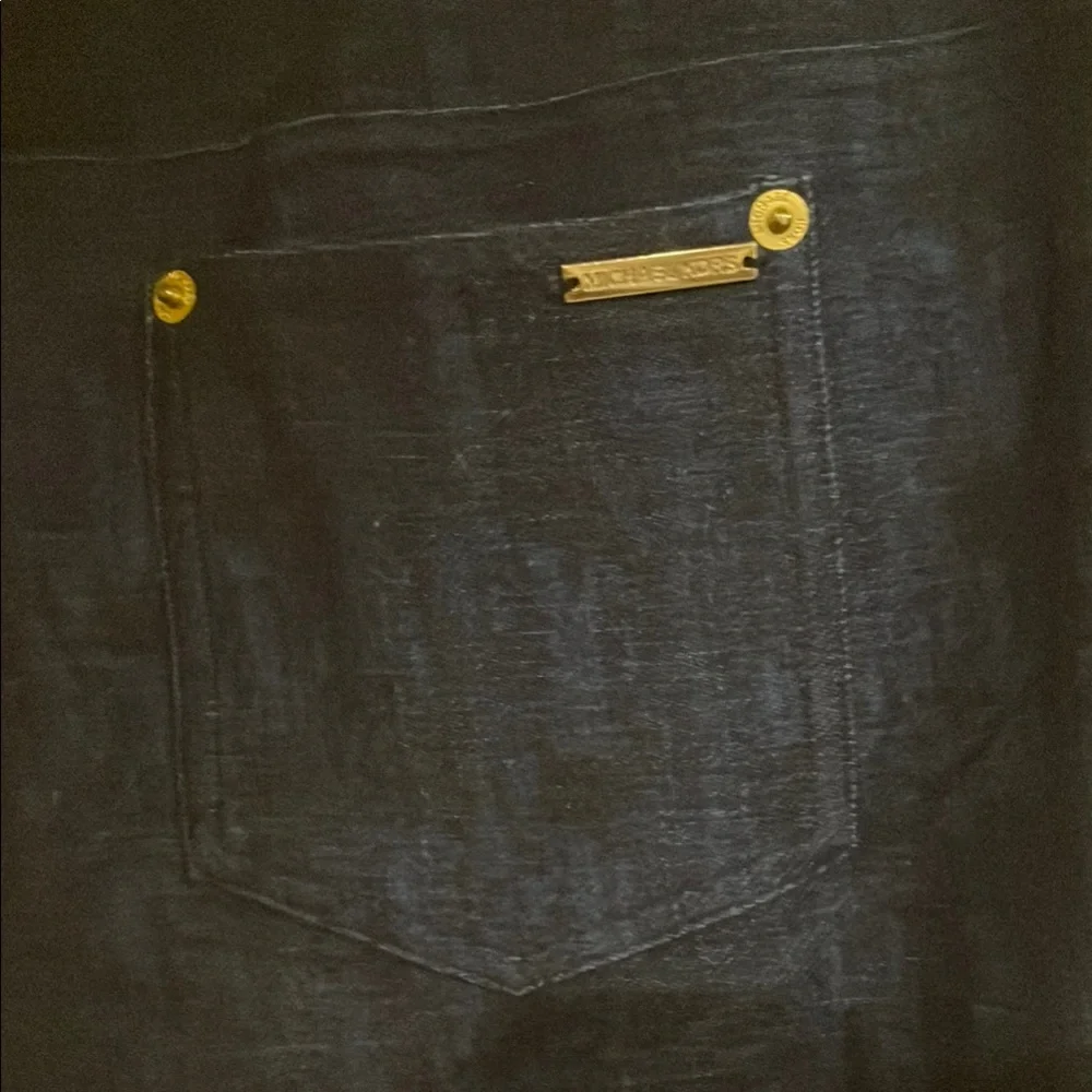 Michael Kors Blue Skinny Pants Sleek Design Stretch Jeggings - Picture 4 of 5